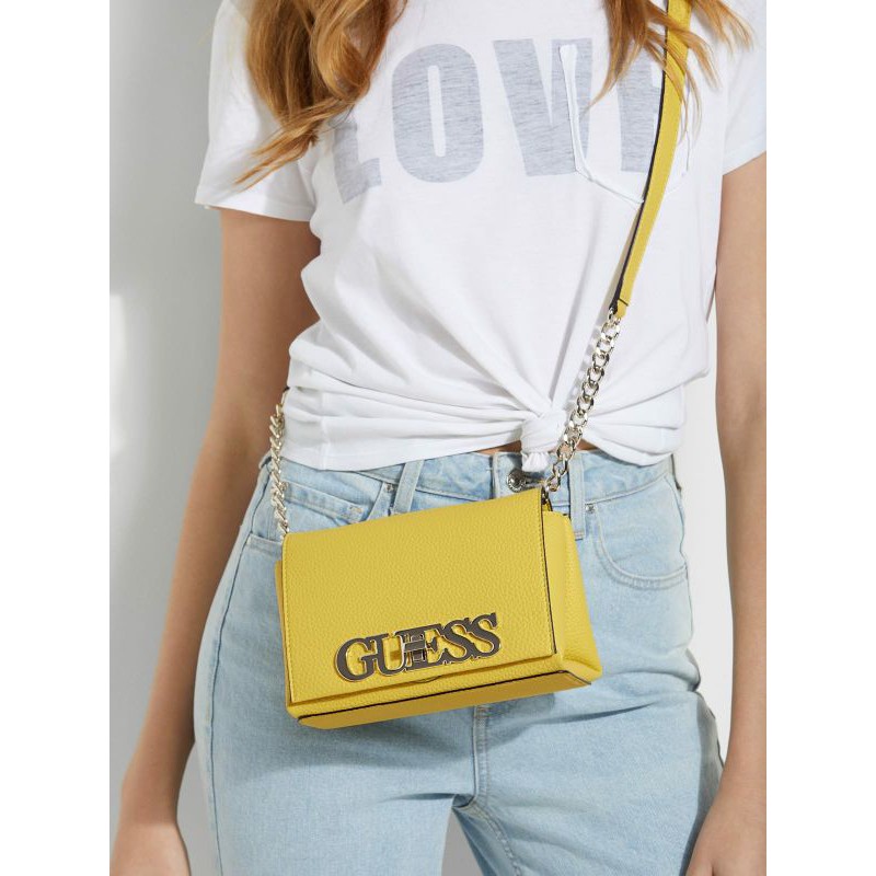 Guess Uptown Chic Mini Faux-Leather Crossbody