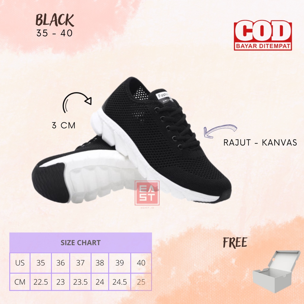 Sepatu Angelia Sneakers Kanvas Wanita Casual Import Korea Sport