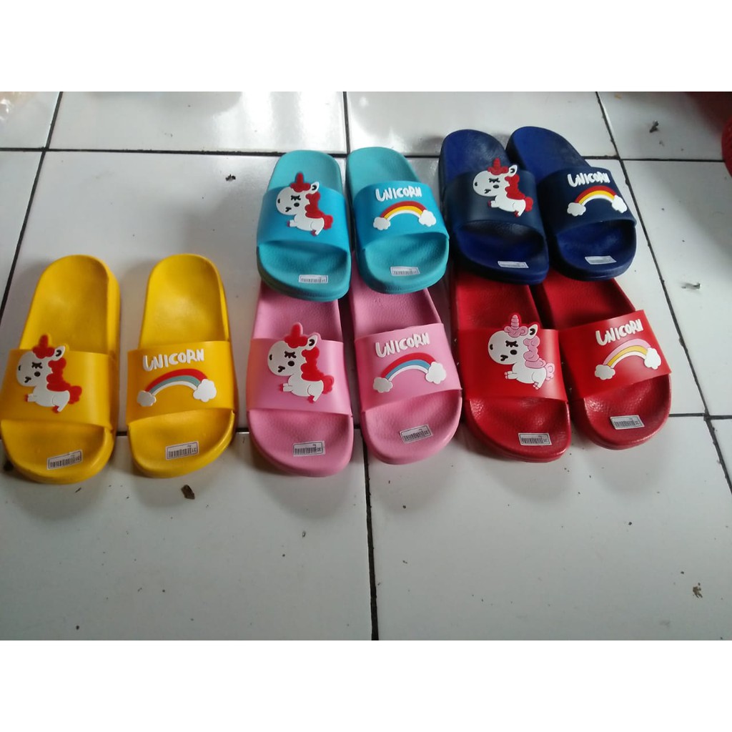  sandal karet unicorn  ukuran 31 35 Shopee Indonesia