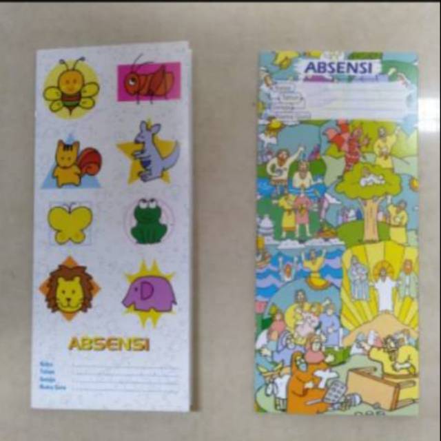 Buku absen sekolah minggu