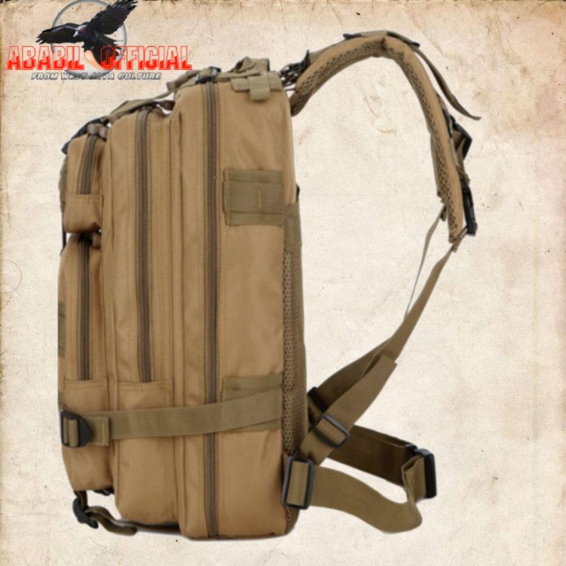 TAS RANSEL LIBANON PRIA CREAM/KHAKI KAPASITAS 50L JUMBO