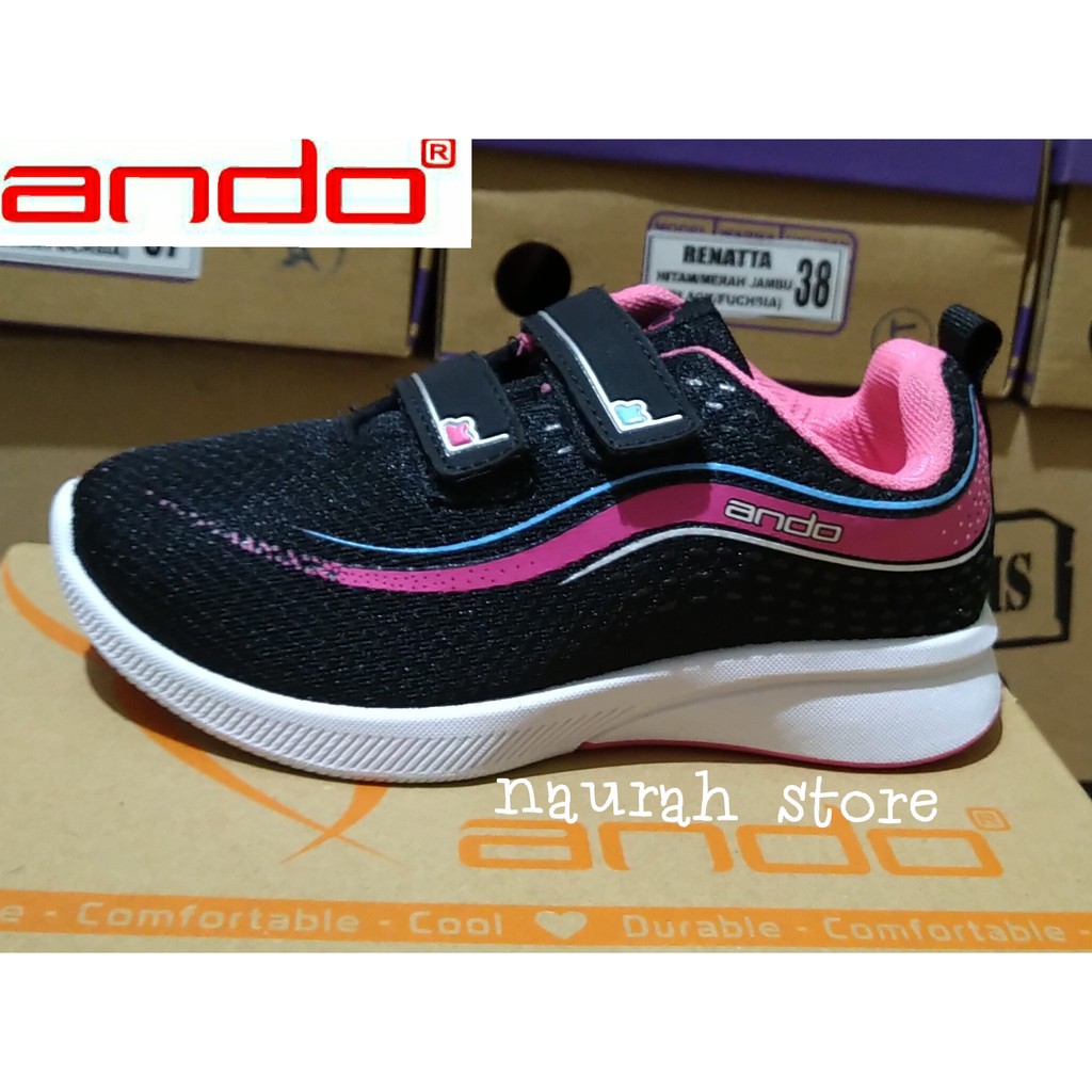 ANDO ANNIE &amp; ZORA VELCRO ORIGINAL SNEAKERS TERBARU KUALITAS IMPORT