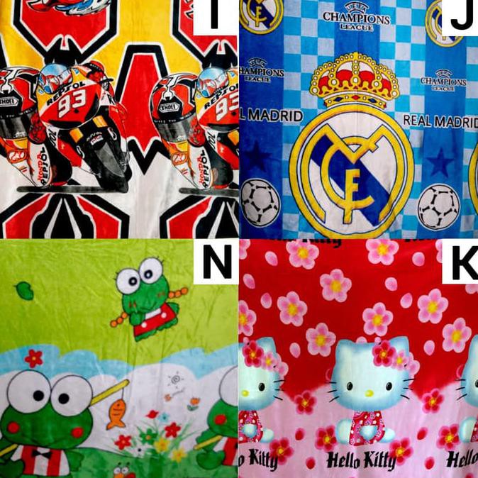 Cuci gudang Selimut Anak Lembut / Selimut Bulu Karakter 150x200 - Motif RANDOM The best