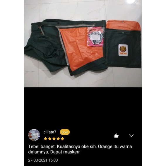 Jas Hujan Penguin CX7 Penguins Original CX 7 XXL Jumbo Tiger Head Twist Tebal Terlaris Termurah Setelan Jaket Baju Celana Big Size Pria Wanita Cewek Cowok Perempuan Laki Laki Dewasa Harga Grosir / Mantel Raincoat Anti Rembes dan Bocor