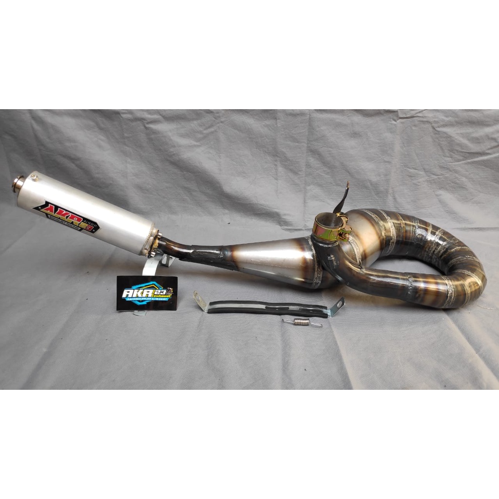 KNALPOT VESPA RACING KANAN FFA/TUNE UP SILINCER ALLOY AKR23