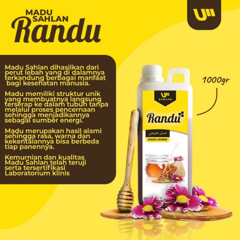 Madu Randu Sahlan Asli 1 kg