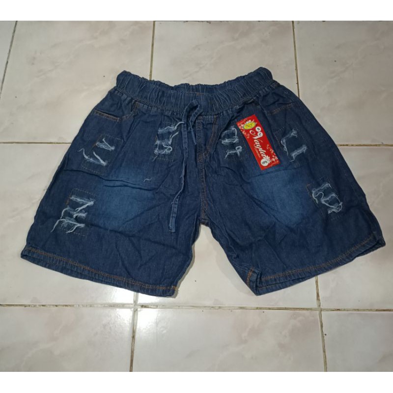 Hot Pants Jumbo 3L Wanita Sobek