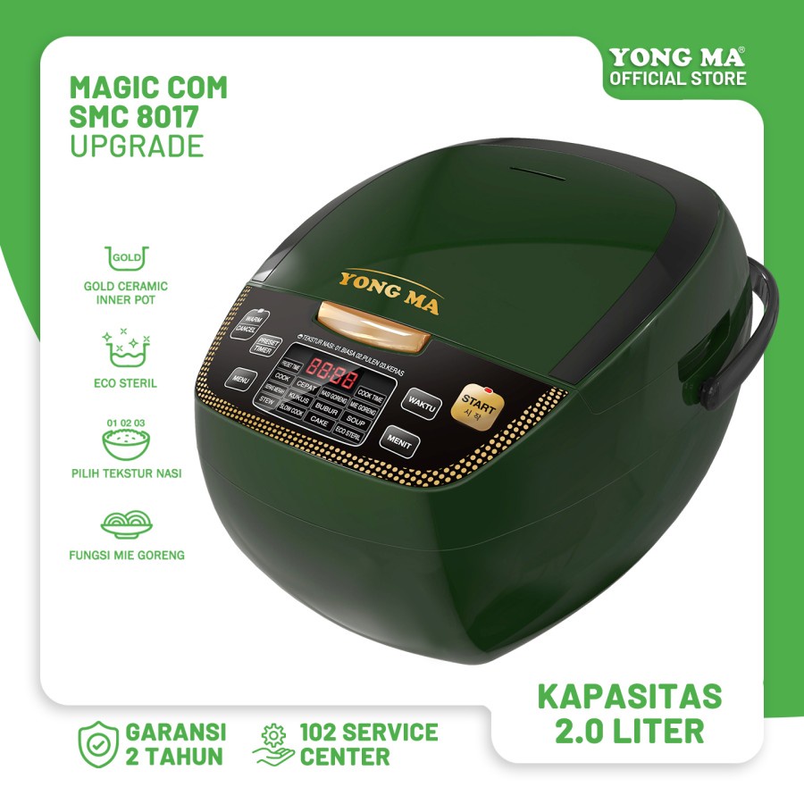 Magic Com Yong Ma SMC8017 / SMC 8017 UPGRADE Penanak Nasi Yongma Digital 2 LITER