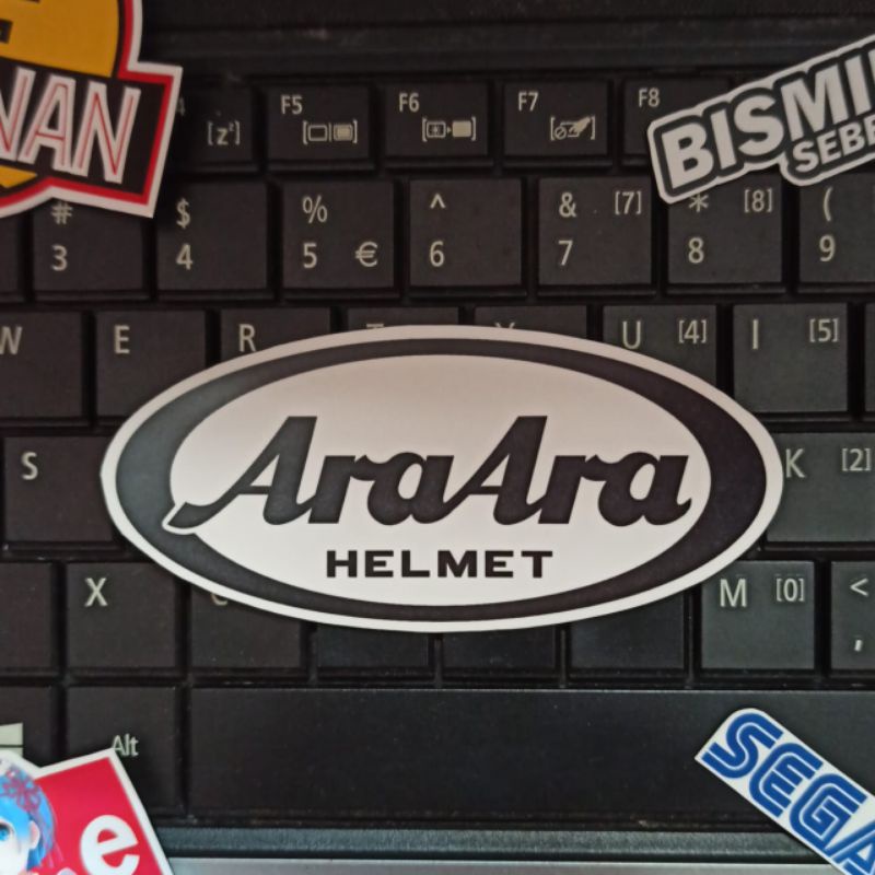 Stiker AraAra Helmet - Parody Arai Helmet