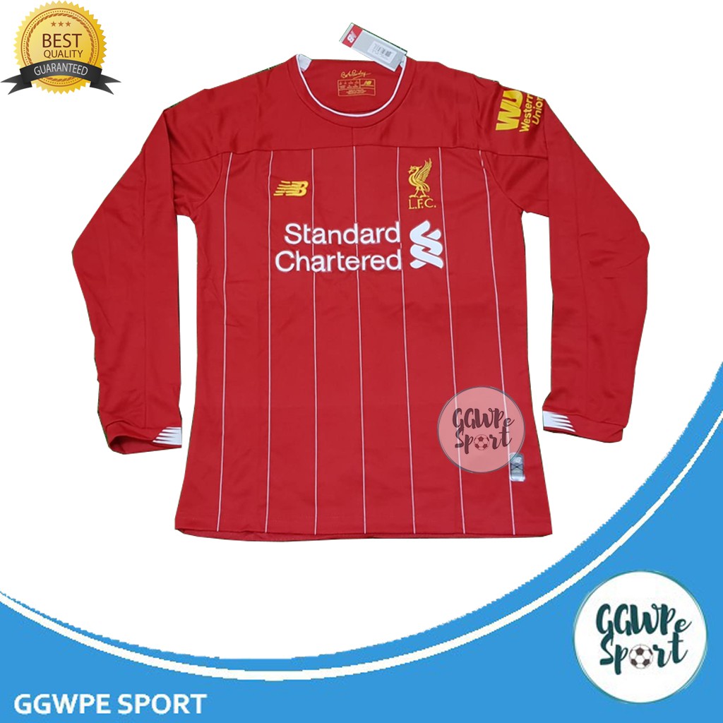 JERSEY BOLA LIVERPOOLL_ LENGAN PANJANG LS MERAH HOME 2019 2020 GRADE ORI TERBARU KUALITAS JAMINAN