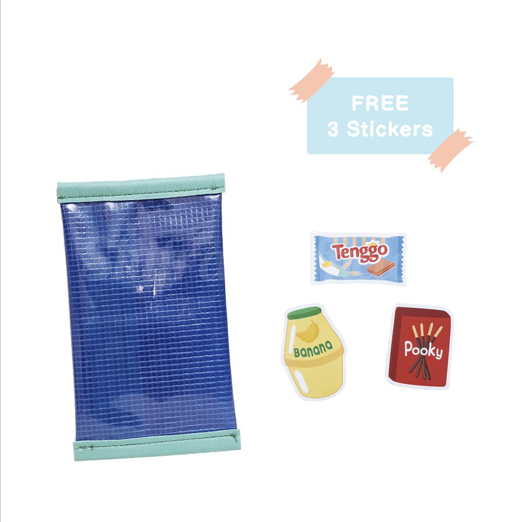 Shifra Tempat Masker Dompet Masker Dompet Koin Unik Jaring Sticker Snack