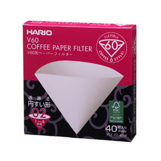 

Paper filter v60 hario dripper vcf-02-40w