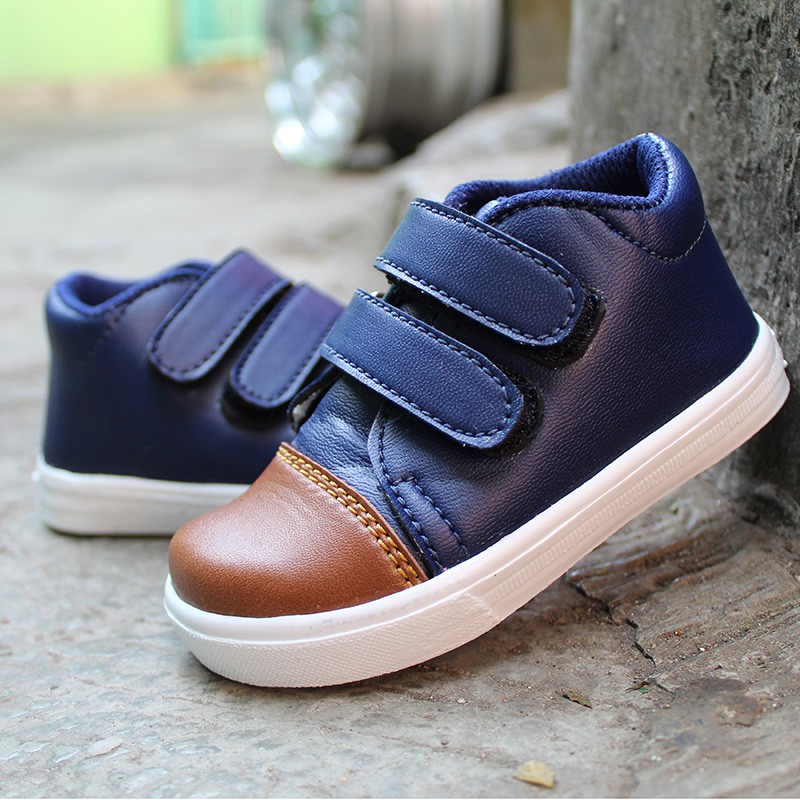 sepatu anak laki laki sporty umur 1 2 tahun casual terbaru murah kekinian LS19 NAVY