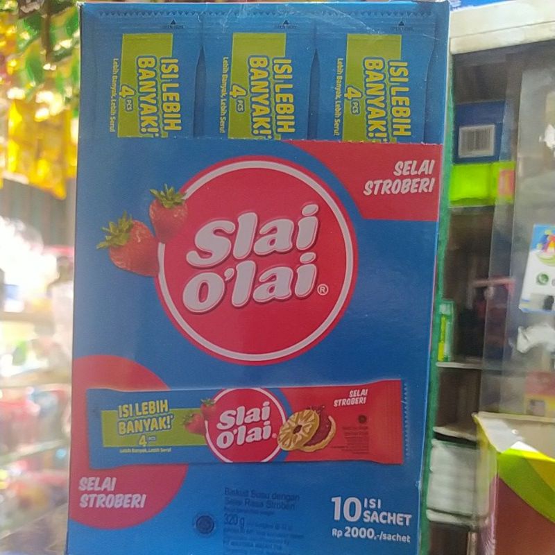 

BISKUIT SLAI O'LAI SELAI STROBERI ISI 10 SACHET 320gr