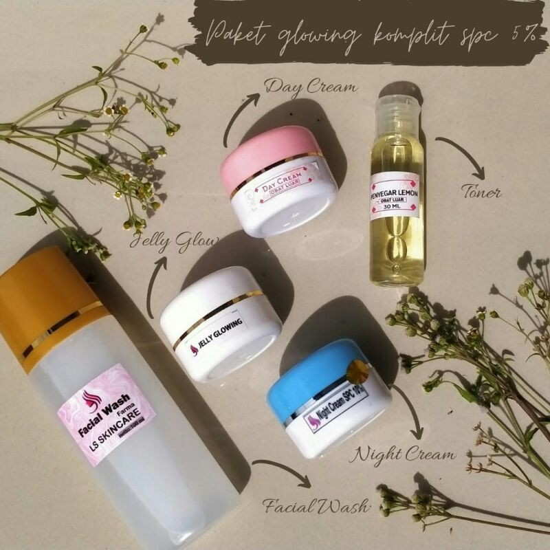 Cream Pemutih Wajah Skincare Glowing Kosmetik Kecantikan Krim Farma Spc 5% normal BY LS SKINCARE