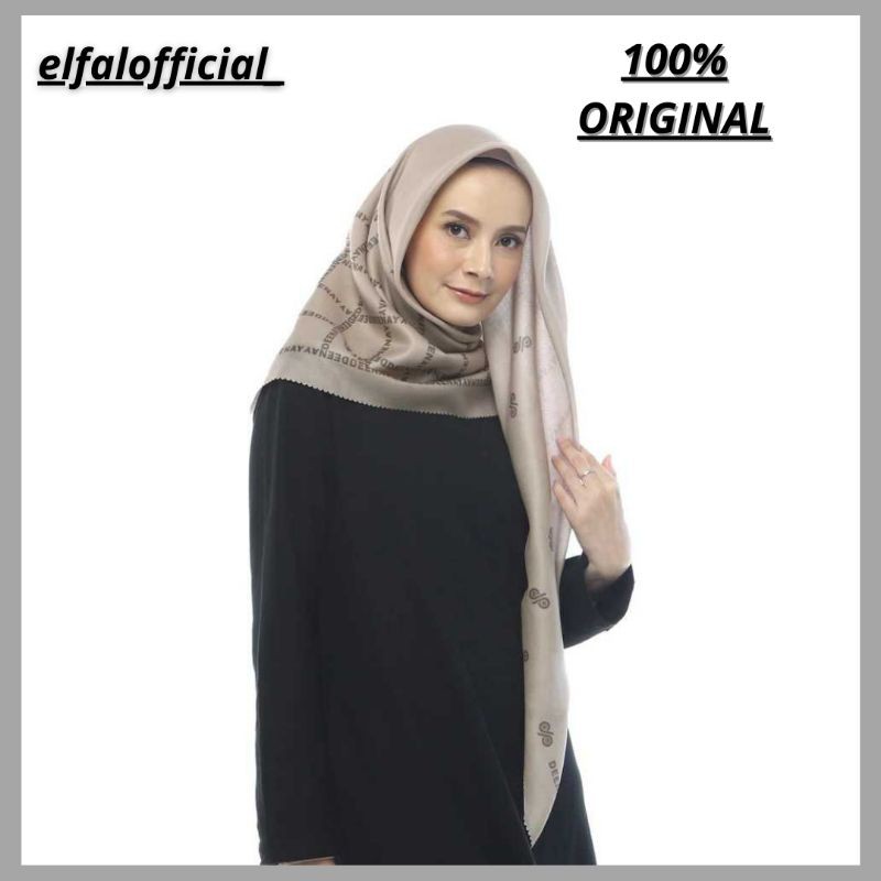 Kerudung Hijab Deenay Cantik Taratasy Scarves Mocca
