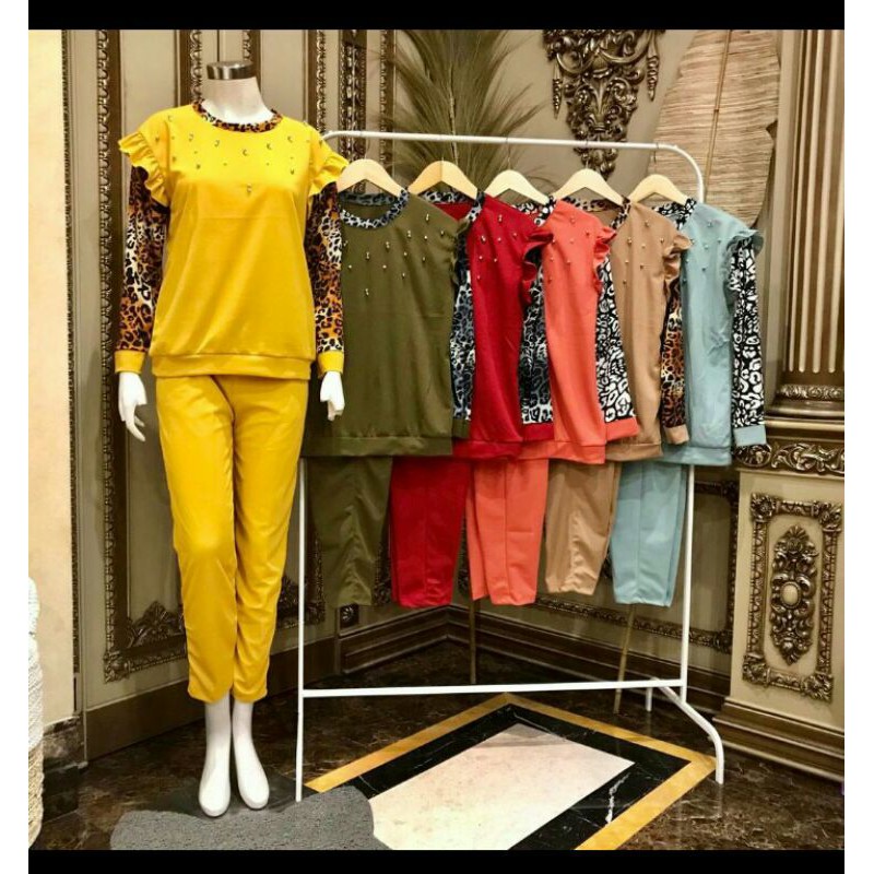Set mutiara corak T macan
