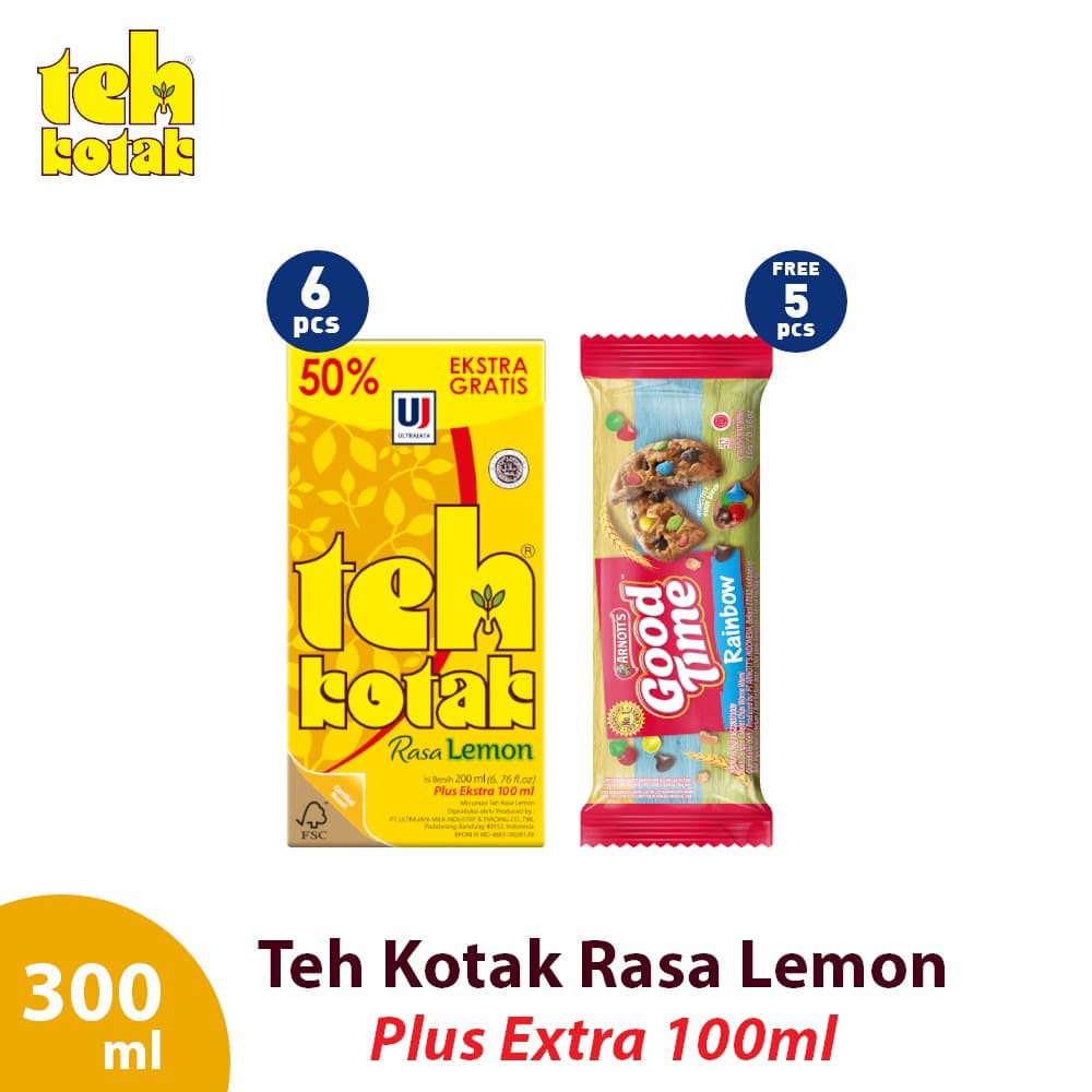 

PROMO PAKET (6PCS) TEH KOTAK LEMON 300ML FREE 5PCS GOOD TIME SINGLE TERMURAH