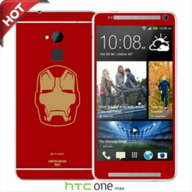 Garskin/Skin HTC One Max Original - Iron Man Red No Case