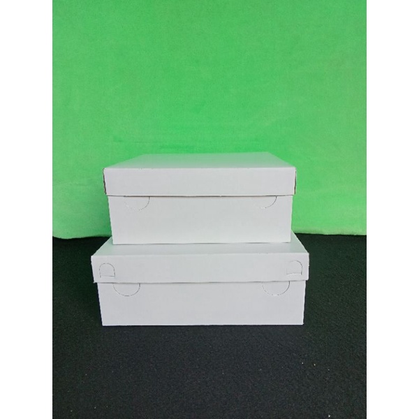 25pcs KOTAK NASI CATERING 400GSM/ DUS NASI DUPLEX /  UKURAN 20X20 18X18 POLOS