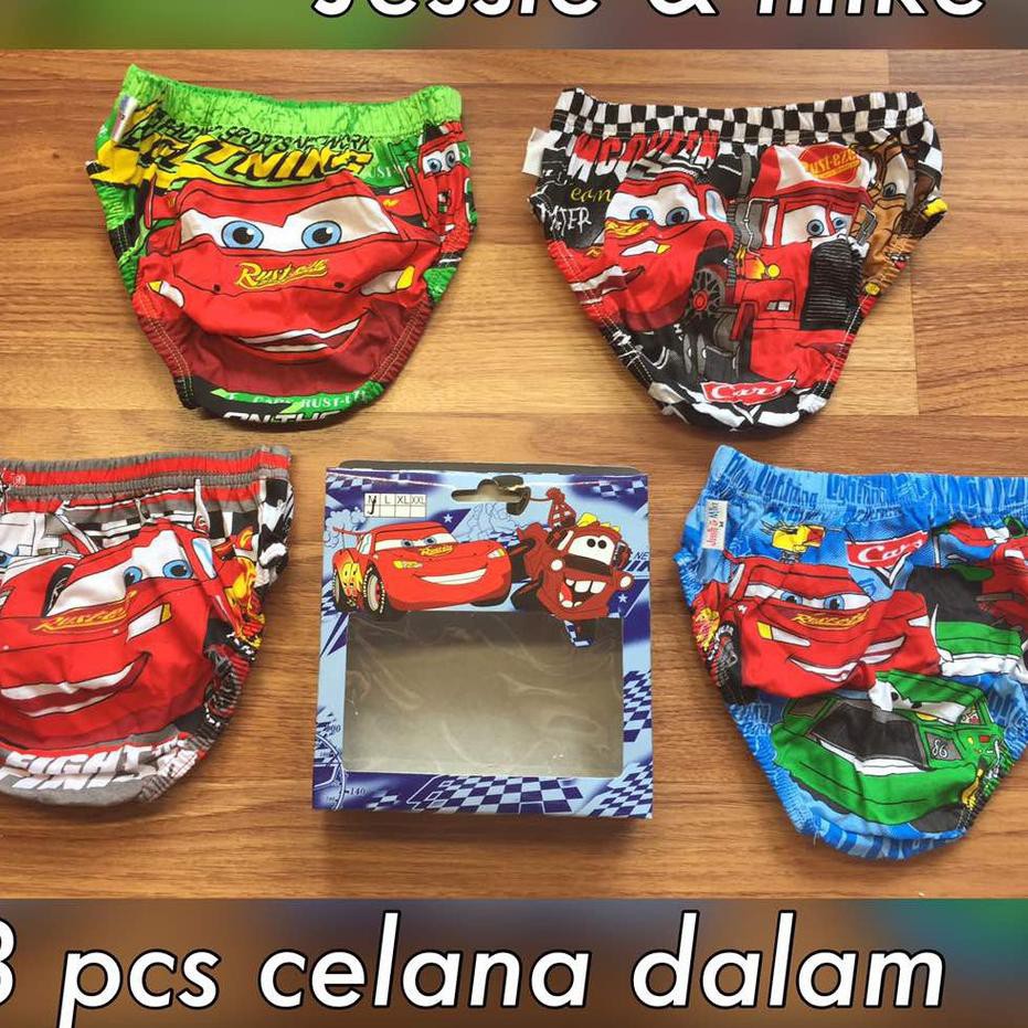 TERMURAH Underwear BOX BOY / celana dalam 3 pcs Bayi / anak Jessie & Mike Boy CherryBabyKidsShop ...