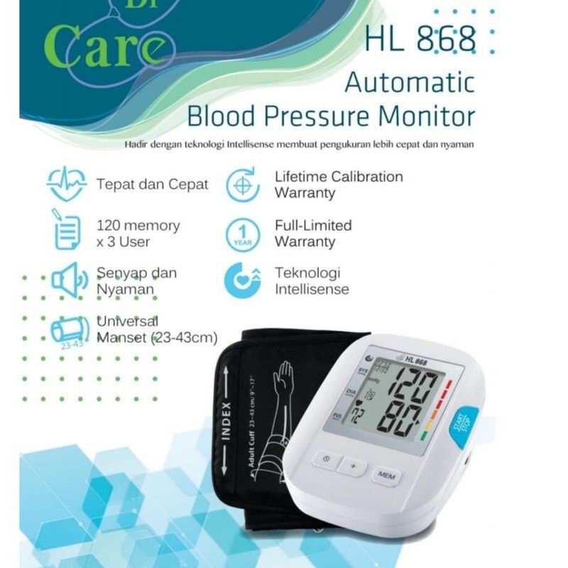 TensiMeter Digital Lengan Dr Care HL-868 / Tensi meter