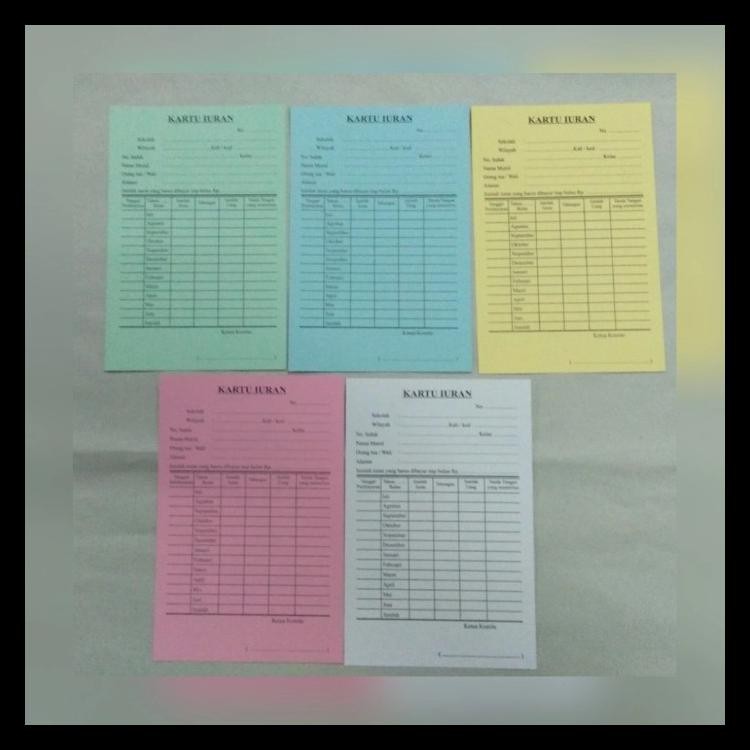 

Kartu Iuran Spp / Bp3 / Bayaran Sekolah Satuan Eceran - Random Kode 1453