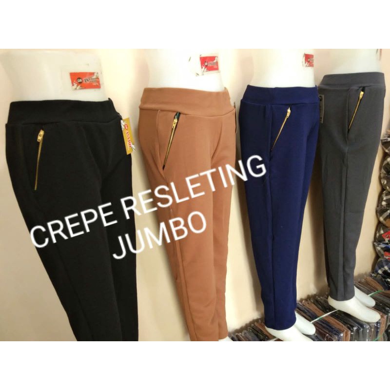 Celana Zipper Resleting Jumbo