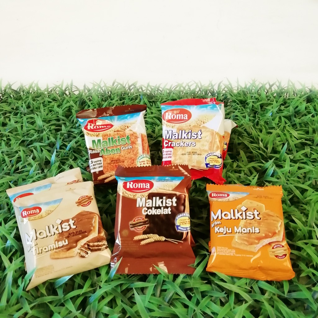 Jual Roma Malkist Crackers / Abon / Coklat / Keju Manis / TIramisu