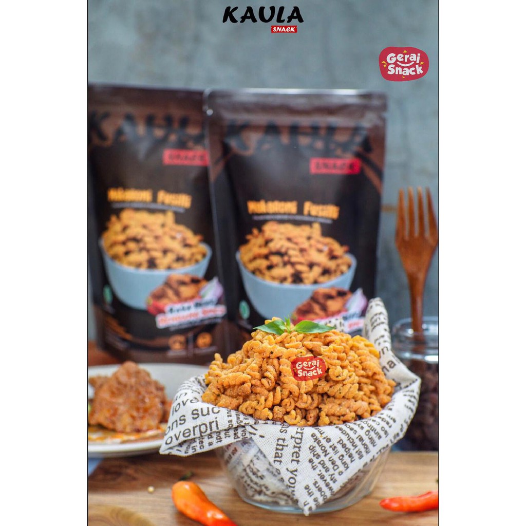 Makaroni Fusilli Kaula Extra Daun Jeruk NON MSG Tanpa Pengawet 100gr