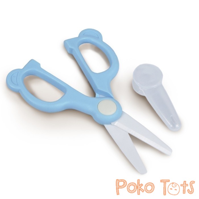 Baby Safe Ceramic Baby Food Scissors with Case Gunting Pemotong Makanan Bayi Keramik