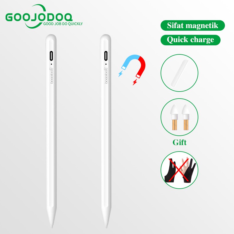 【Beli dua diskon 20%】 Goojodoq 9th Gen Stylus Pencil with Palm Rejection Stylus Pen For ipad pro 11 2021 For ipad gen 7/8/9 10.2