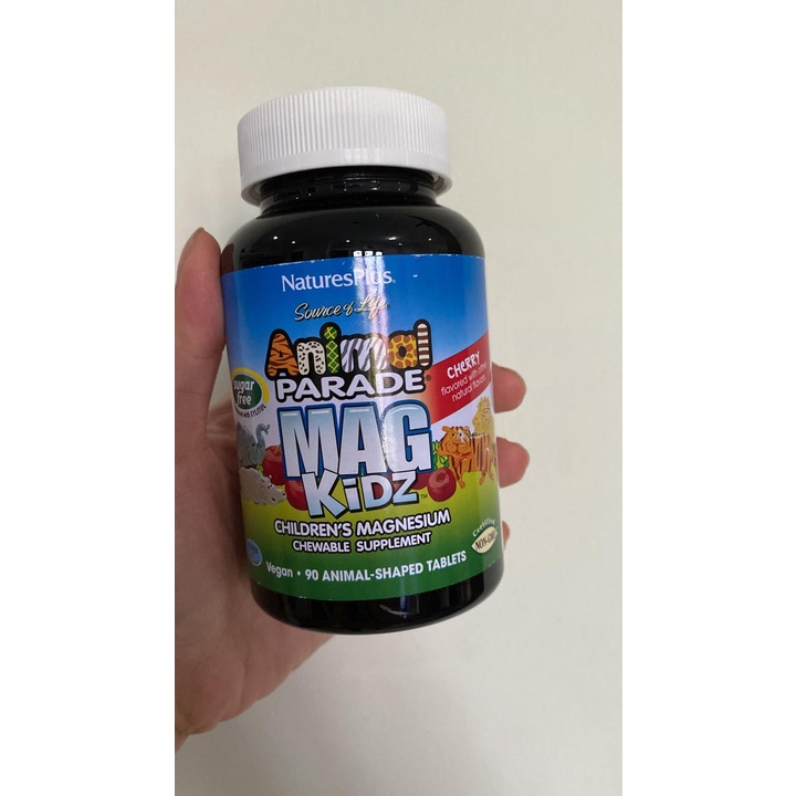 Nature's Plus Animal Parade MagKidz Magnesium Anak Rasa Cheri 90tablet