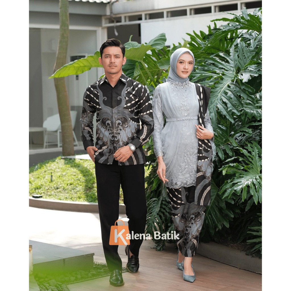 Kebaya Couple Madina Series Kebaya Wisuda Lamaran Tunangan Set Tunik Batik Baju Couple Kondangan Terbaru 2023