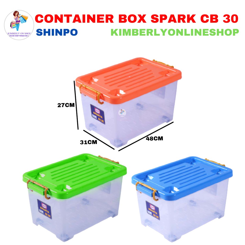 Container Box Plastik Tempat Penyimpanan Spark SIP 110 CB 30 Shinpo