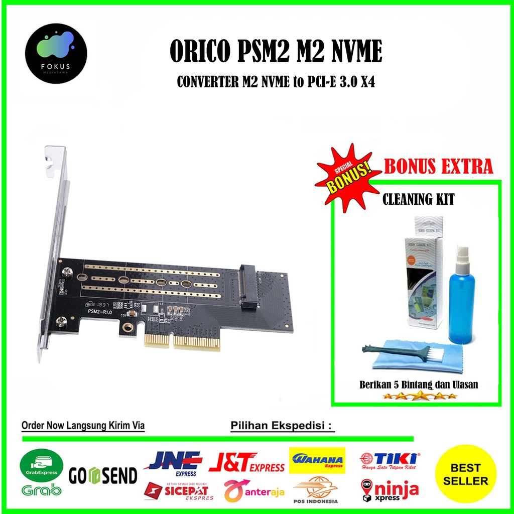 ORICO PSM2 CONVERTER M2 NVME to PCI-E 3.0 X4 Expansion Card