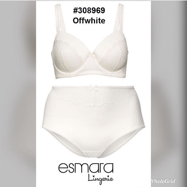Bra set with panty esmara offwhite
