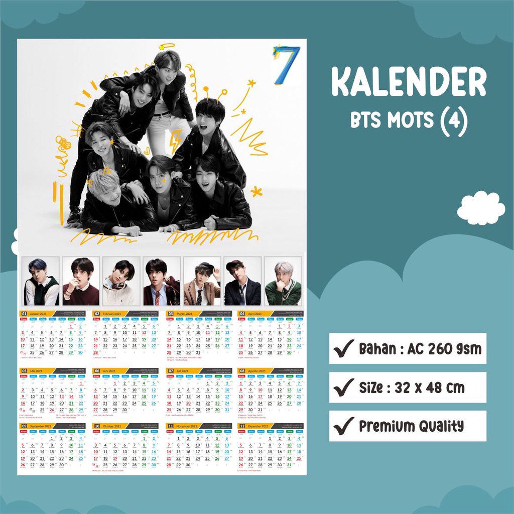 

KALENDER 2023 BTS MAP OF THE SOUL 7 - SOUVENIR KPOP UNOFFICIAL