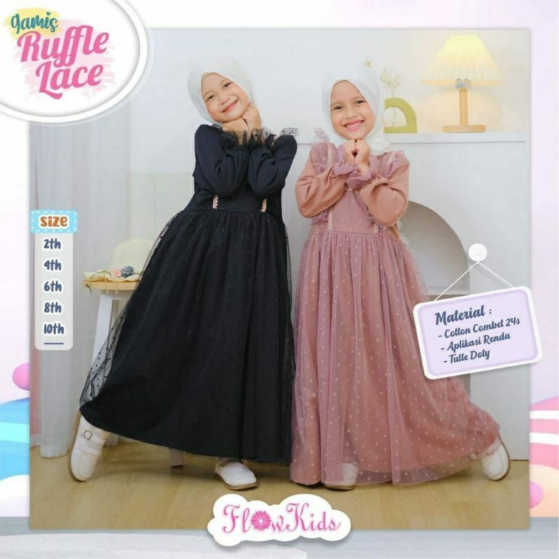 GAMIS RUFFLE TUTU/GAMIS RUFFLE ANAK/GAMIS TILLEDOT ANAK/GAMIS TUTU ANAK