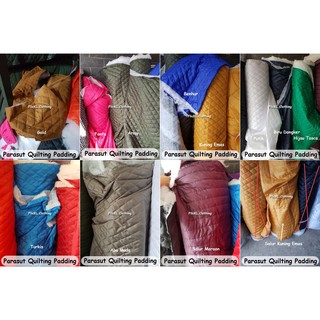 Bahan Kain Quilting Parasut Dakron Waterproof Jaket Mantel Musim Dingin