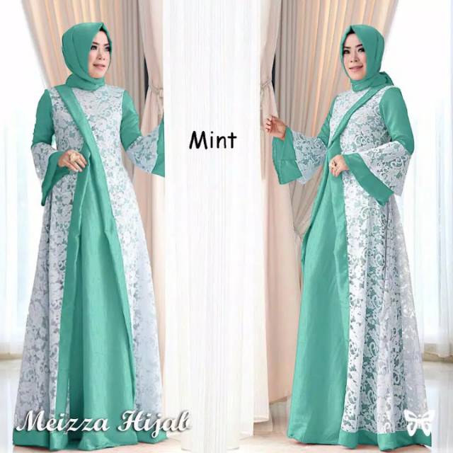 Gamis meizza hijab brukat