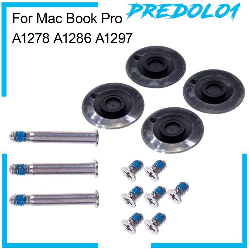 4Pcs Bottom Rubber Feet with Screws Set for MacBook Pro A1278 A1286 A1297
