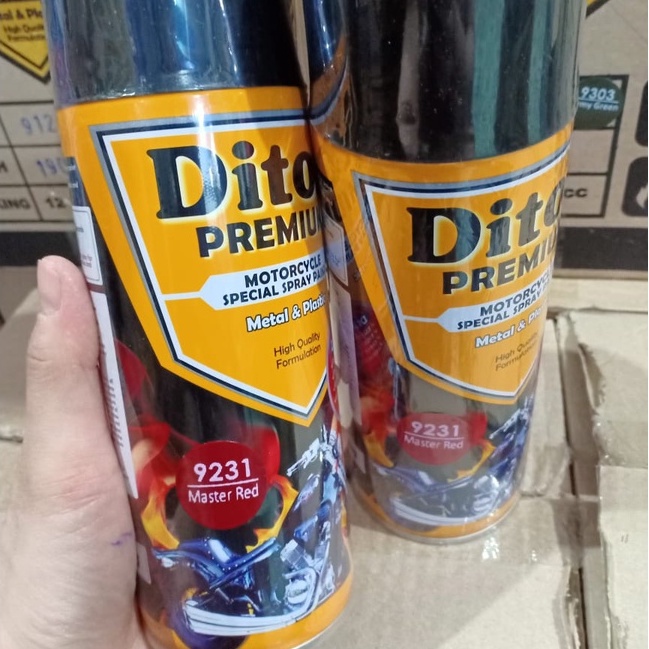 DITON Premium Pilok Pilox Cat Semprot 400cc - H9231* Master Red / Merah Maroon (9231)