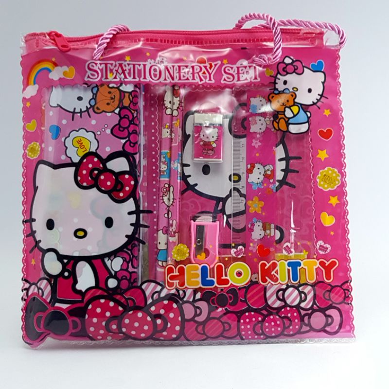 Study Set/ Paket Alat Tulis Set Hello Kitty 8805