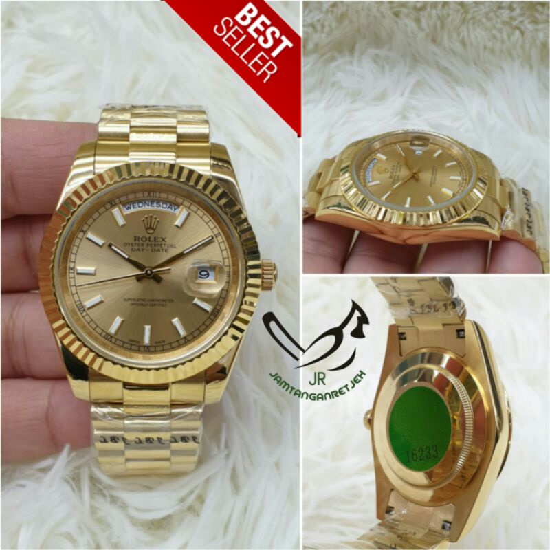 Jual Jam Tangan Pria Rolex Daydate Automatic Stainless Kualitas Original Shopee Indonesia