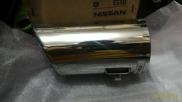 knalpot finisher chrome nissan march ori