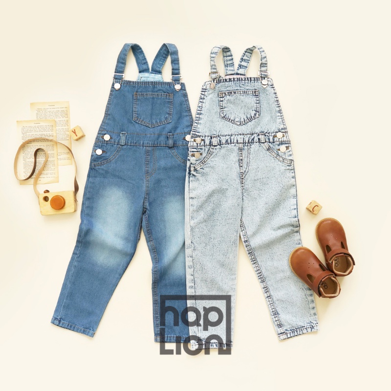 Overall Celana Panjang Jeans Anak Unisex Laki Perempuan 1 - 6 Tahun Baju Kodok | Haplion Kidswear