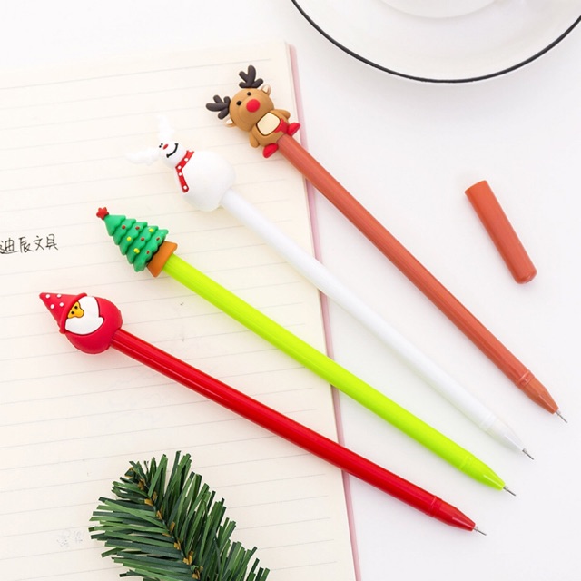 

NY Store 1kg 118pcs Pena Natal Kado Pulpen Merry Christmas gift Rusa Reindeer Pohon Snowman ATK