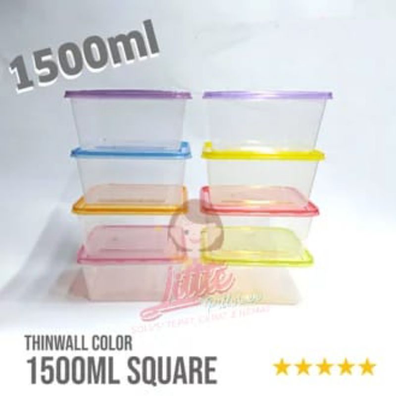 Envi 1500ml Warna-Lunch Box-Kotak Makan-Food Container