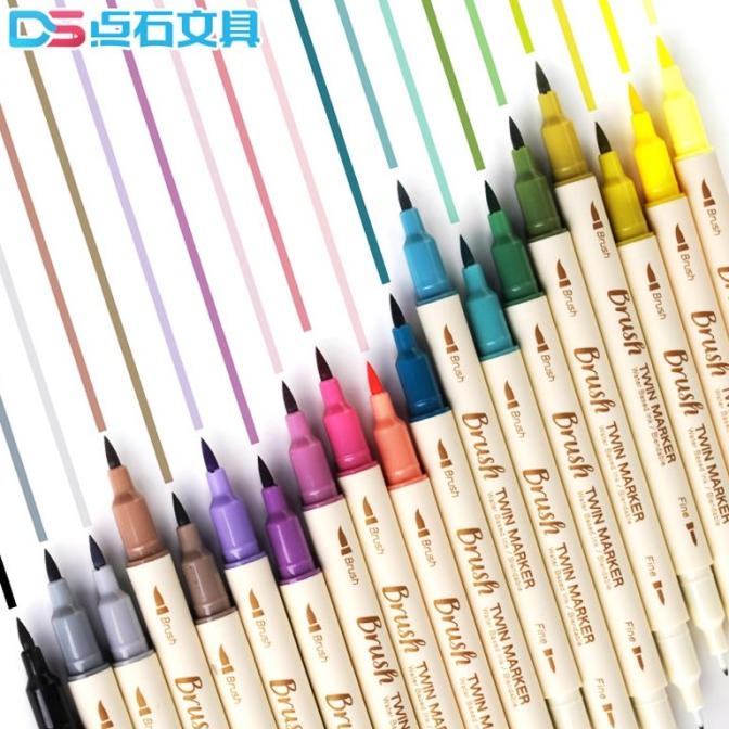 

(BISA COD) Brush Pen Pena / Brushpen / Spidol Kaligrafi / Colors Brush Pen Set LIMITED EDITION Kode 1026